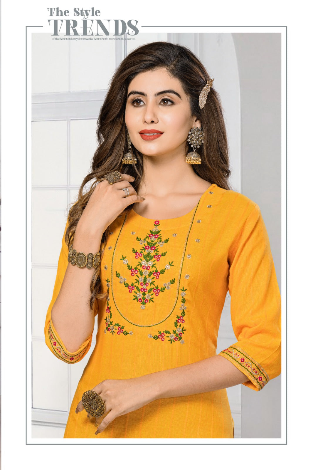Anarkali Kajal Style - Designer Stylish Cotton Kurtis at Rs 699 in Surat
